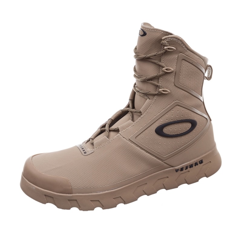 Tênis Coturno Oakley Militar O-MD High Almond Bege Back Wash