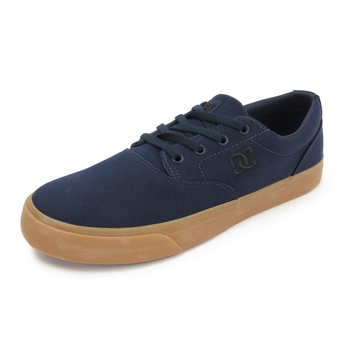 tenis dc azul com marrom