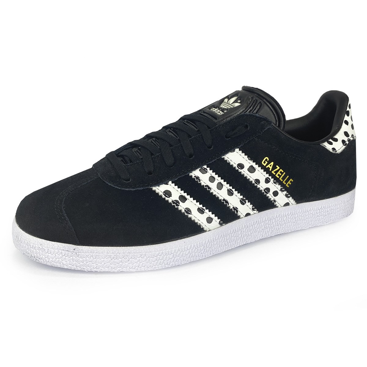 Adidas gazelle preto e branco best sale