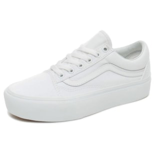Tênis Feminino Vans Old Skool Platform Branco Tênis Feminino Vans Old Skool Platform Branco