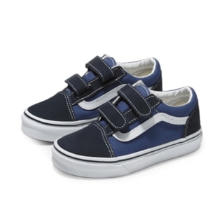 Tênis Infantil Vans Old Skool V Navy True White 