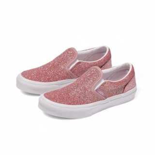 Tênis Infantil Vans Slip On Rose Gold Pink 