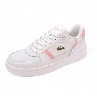Tênis Lacoste T-Clip White Pink