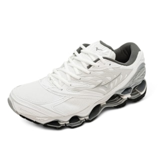 Tênis Mizuno Wave Prophecy LS Branco Prata