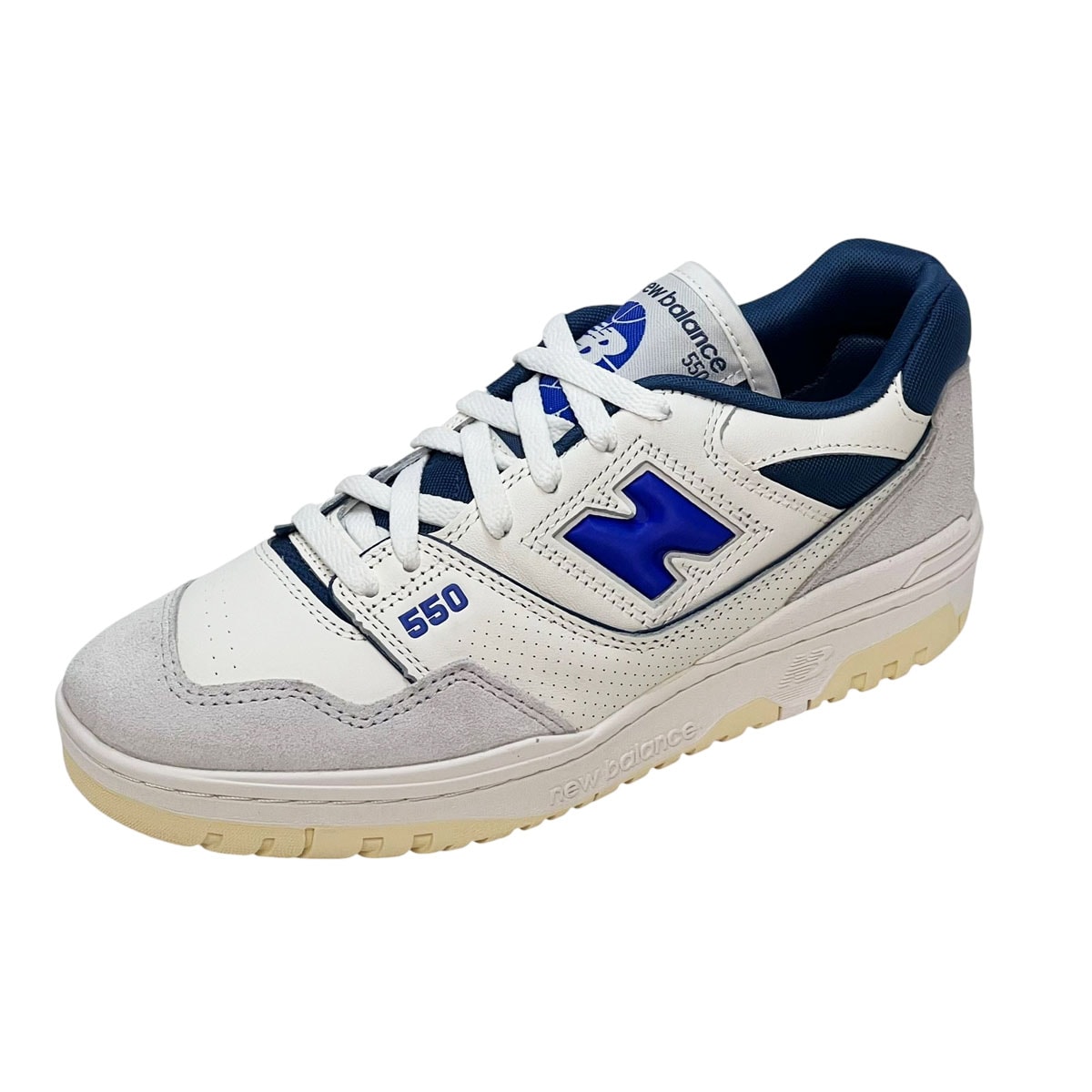 Tênis New Balance BB550EBL Bege Claro Azul os melhores preços
