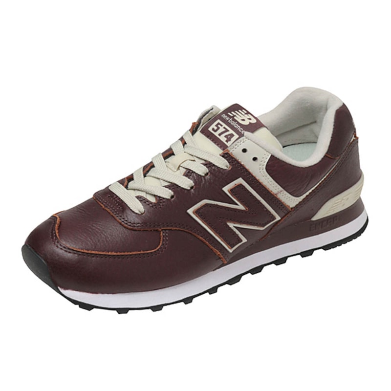 Tênis New Balance ML574LPB Couro Bordô Back Wash
