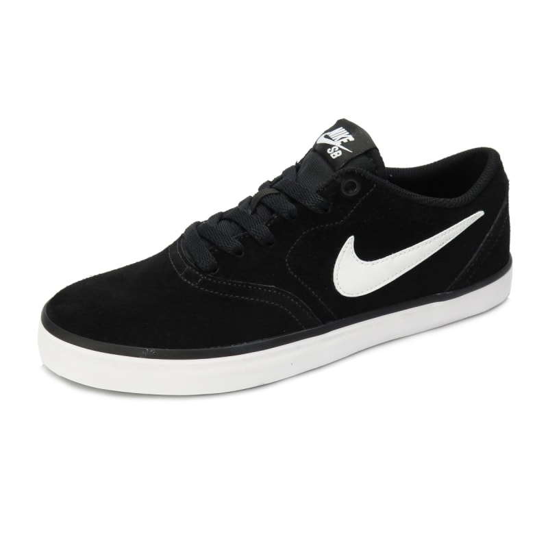 nike white sneakers black check