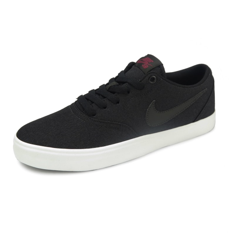 Nike sb black and white check solar canvas hot sale trainers