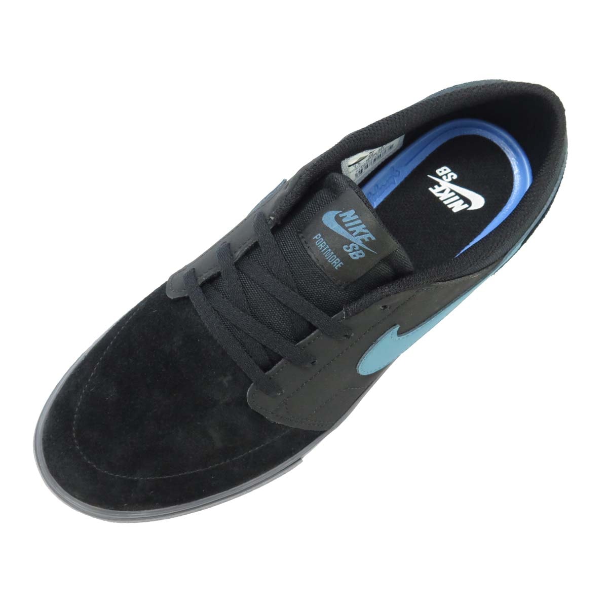 Tenis Nike SB Portmore 2 Solar Preto Azul 880266 004 Back Wash