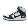 Tênis Nike SB Zoom Dunk High Pro Branco e Azul