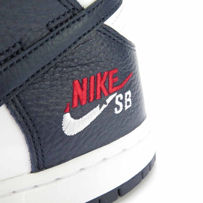 Tênis Nike SB Zoom Dunk High Pro Branco e Azul - Back Wash