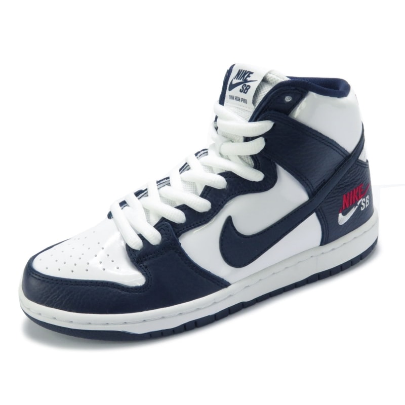 Tênis Nike SB Zoom Dunk High Pro Branco e Azul