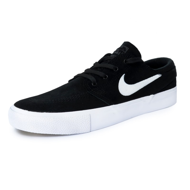 Tênis Nike SB Zoom Stefan Janoski RM Preto e Branco Back Wash