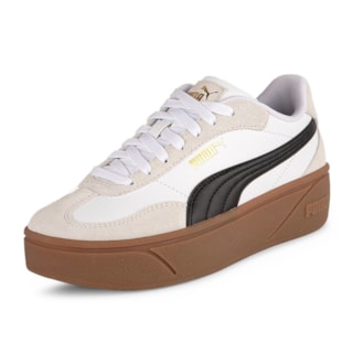 Tênis Puma Club II Era Plataforma White Black