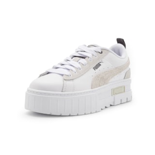 Tênis Puma Mayze Mix White Dark Coal