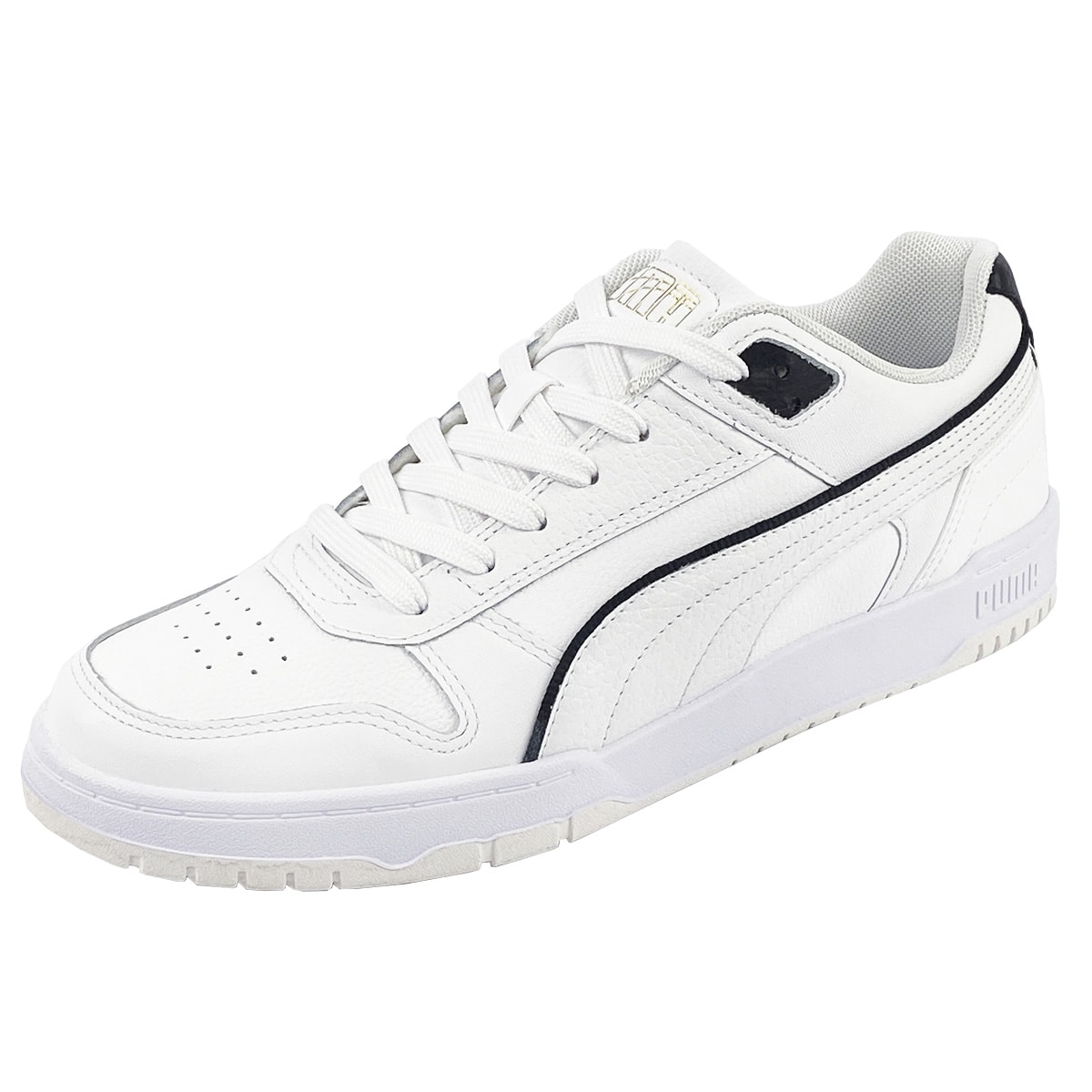 all white leather puma shoes