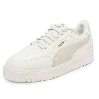 Tênis Puma Shuffle Downtown White Gray Gold