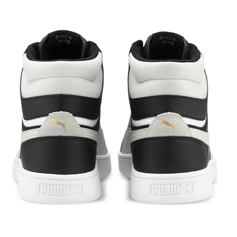 Tênis Puma Shuffle Mid BDP Preto e Branco os melhores preços
