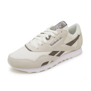 Tênis Reebok Classic Nylon Bone Brown White