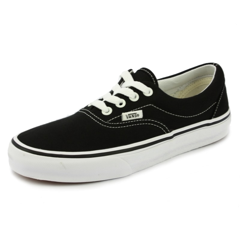 vans era black laces