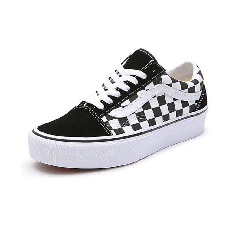 Tênis Vans Feminino Old Skool Plataform Checkerboard os melhores