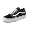 Tênis Vans Feminino Old Skool Platform VN0A3B3UY28 Preto Branco