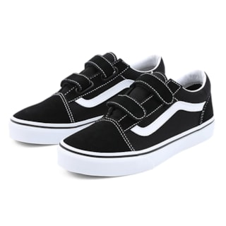 Tênis Vans Infantil Old Skool Black White