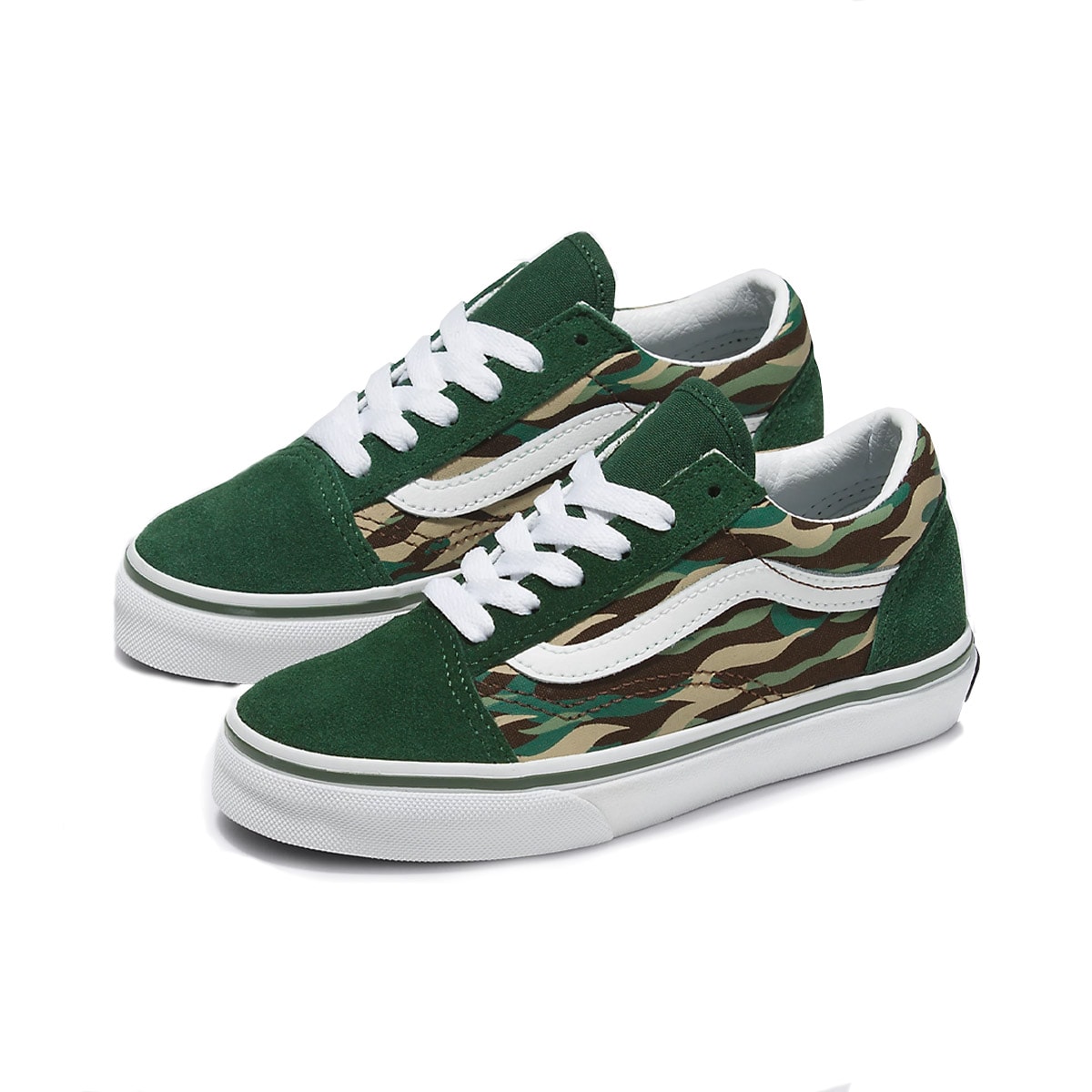 Vans llamas verdes hot sale