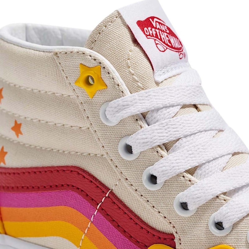 Rainbow Star Rainbow Sk8 Hi Vans Tenis Vans Sk8-Hi Rainbow Star Bebé