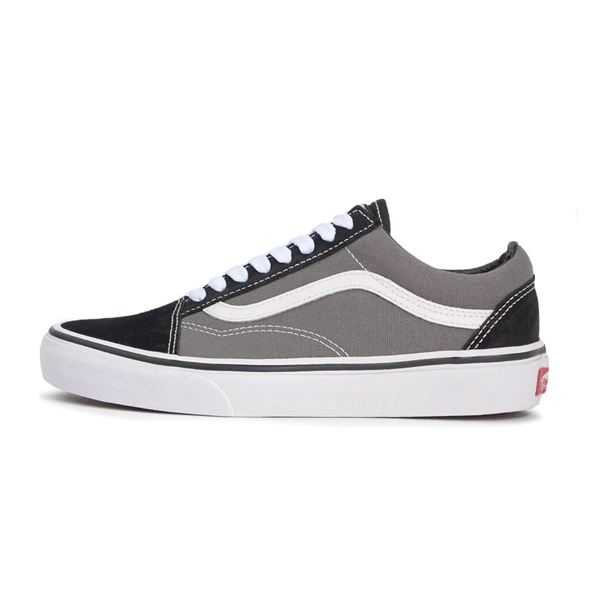 tenis vans old skool cinza e preto
