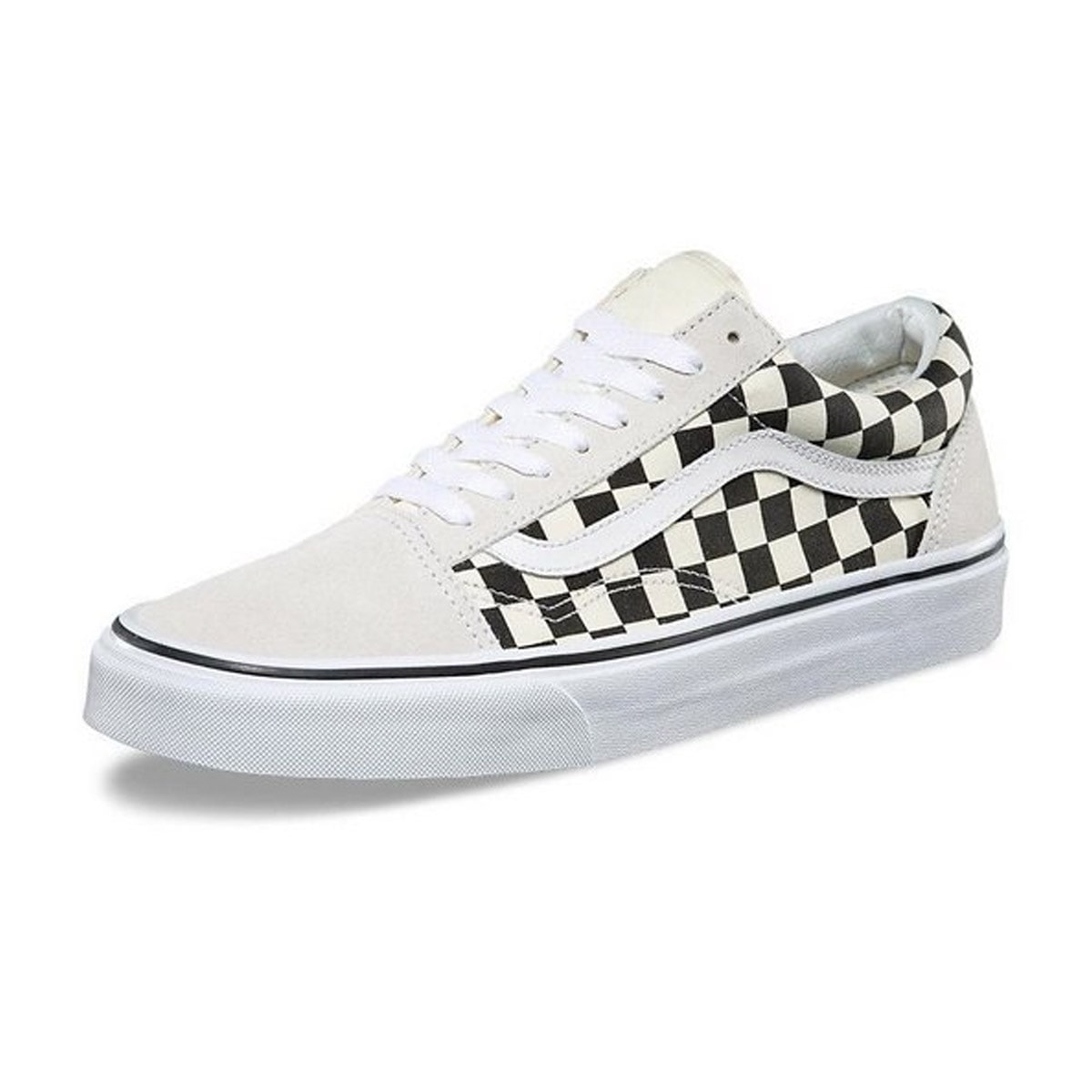 white vans with black logo