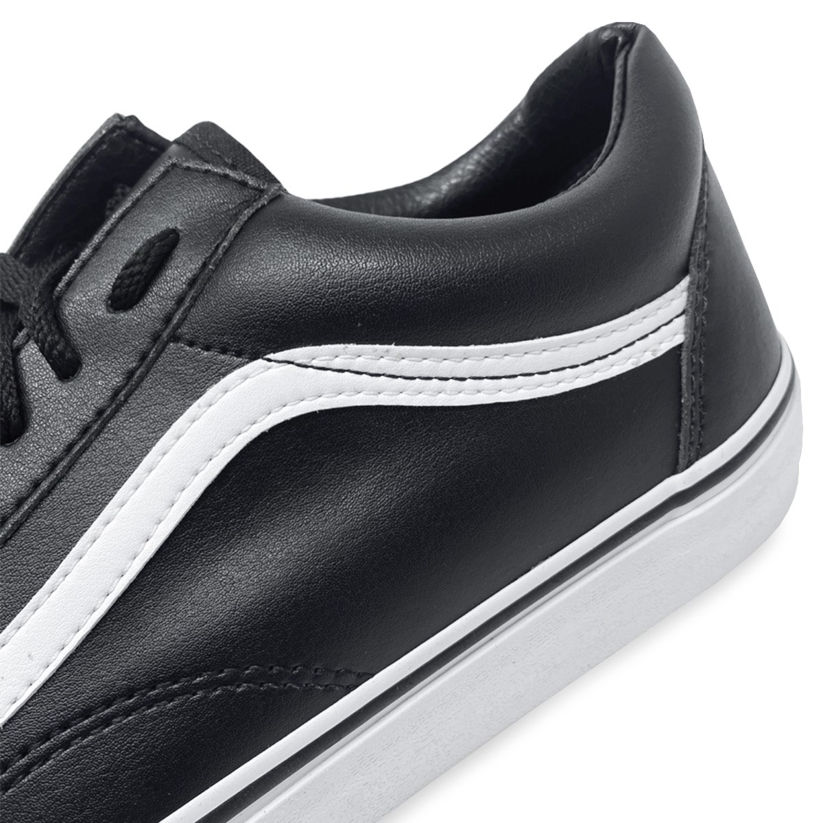 white vans with black logo