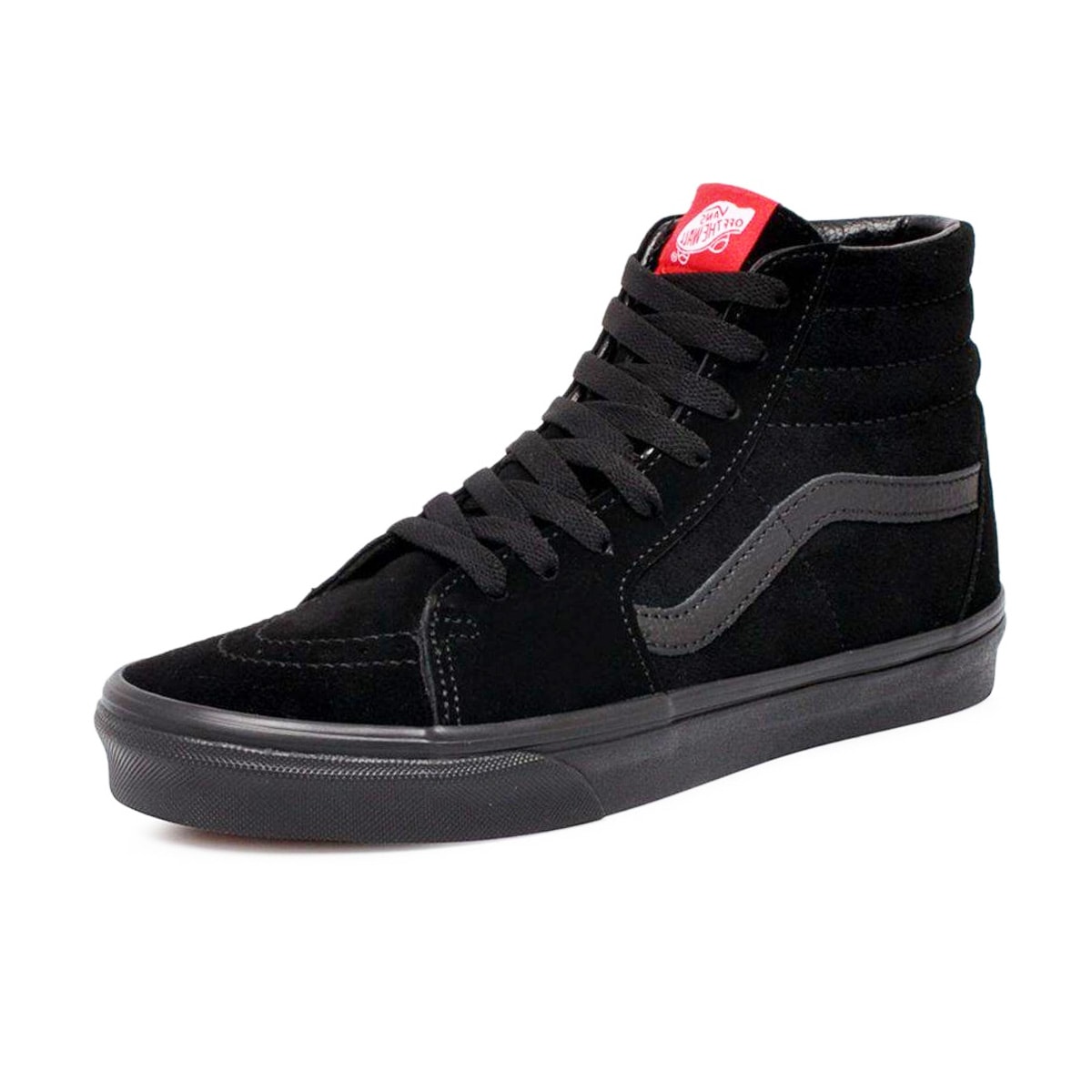 Tenis vans feminino preto best sale cano alto