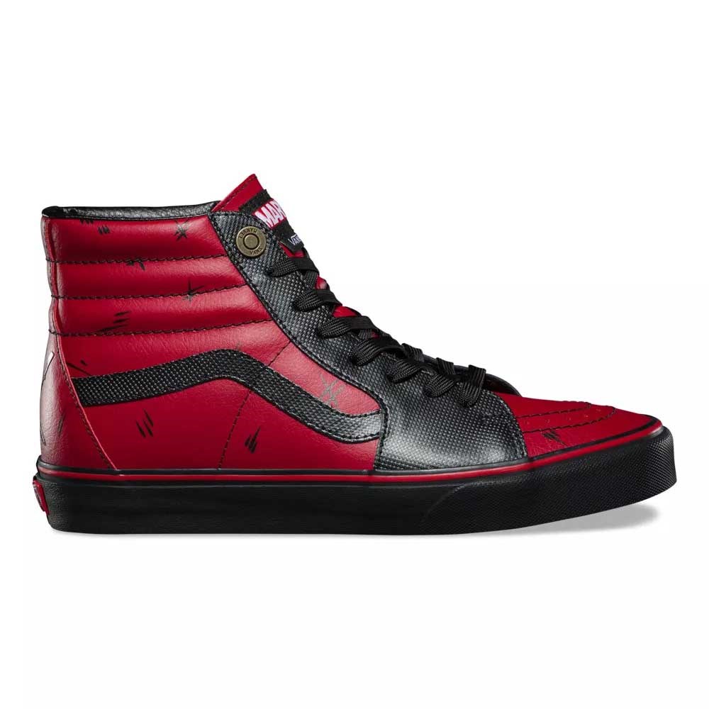 vans cano alto vermelho