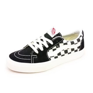 Tênis Vans Sk8-Low Black Checkerboard