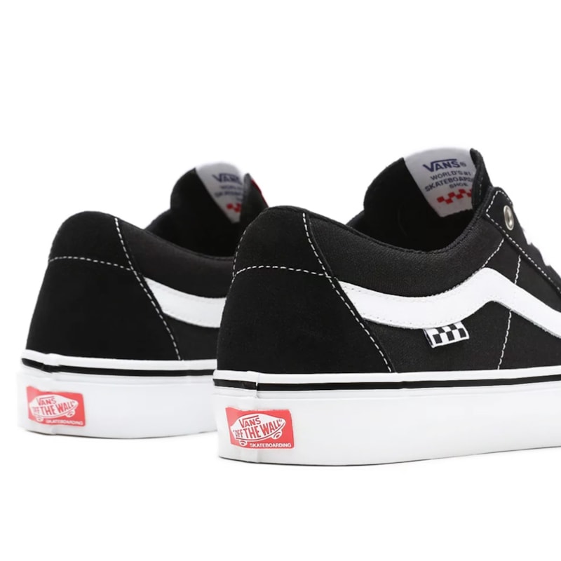 Tênis Vans Sk8-Low Skate Black White os melhores preços Clique e