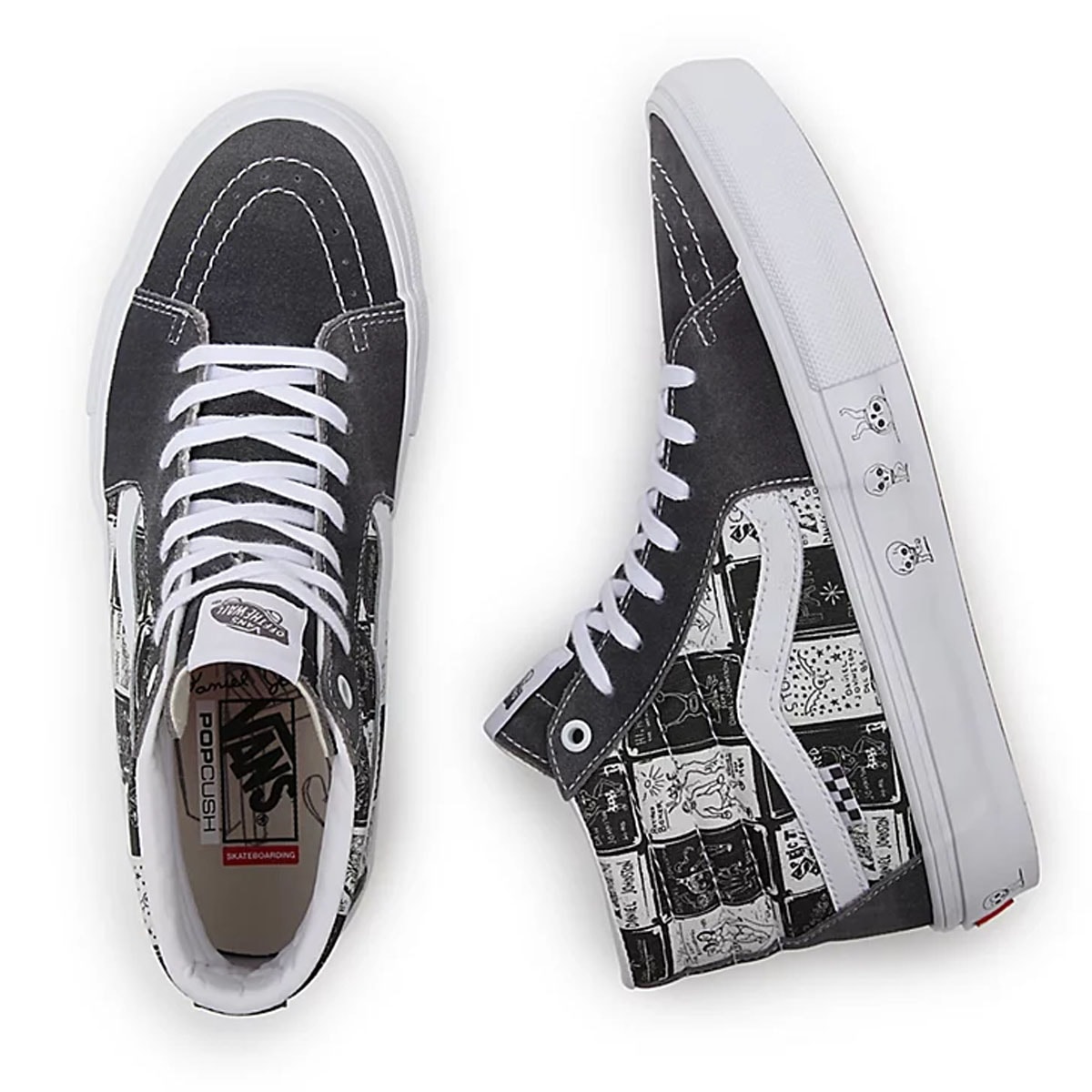 Tênis Vans Skate Sk8-hi Daniel Johnston Raven os melhores preços