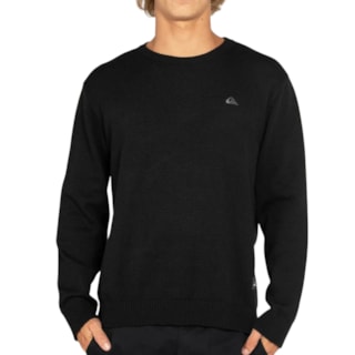 Tricot Quiksilver Emrboidery Preto